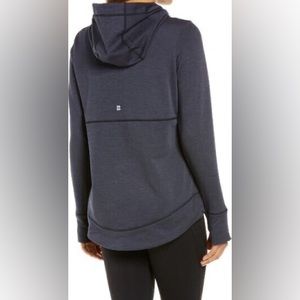 New SWEATY BETTY Galvanise Running Hoodie In dark blue Size XS, retail $118
